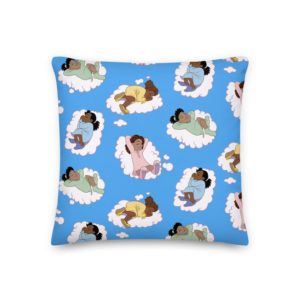 Kidflava Kids™ Girls Sweet Dreams pillow - Blue