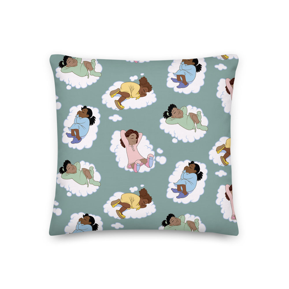 Kidflava Kids™ Girls Sweet Dreams pillow - Green