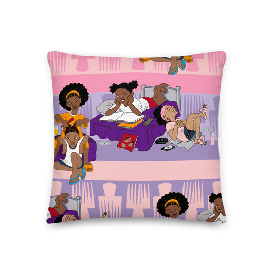 Kidflava Kids™ Luv My Hair pillow - Pink/Purple