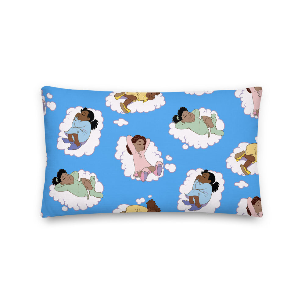 Kidflava Kids™ Girls Sweet Dreams pillow - Blue