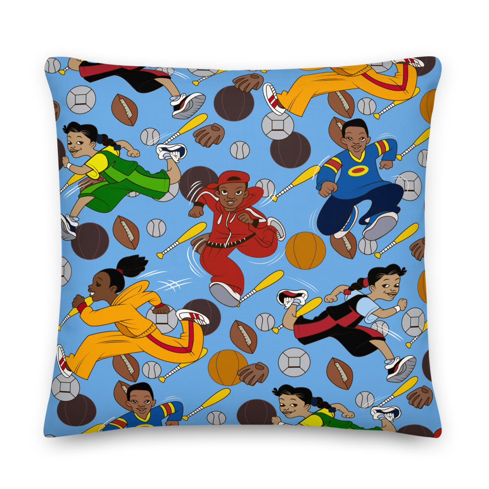 Kidflava Kids™ Sports Star pillow - Blue