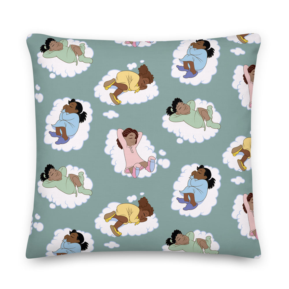 Kidflava Kids™ Girls Sweet Dreams pillow - Green