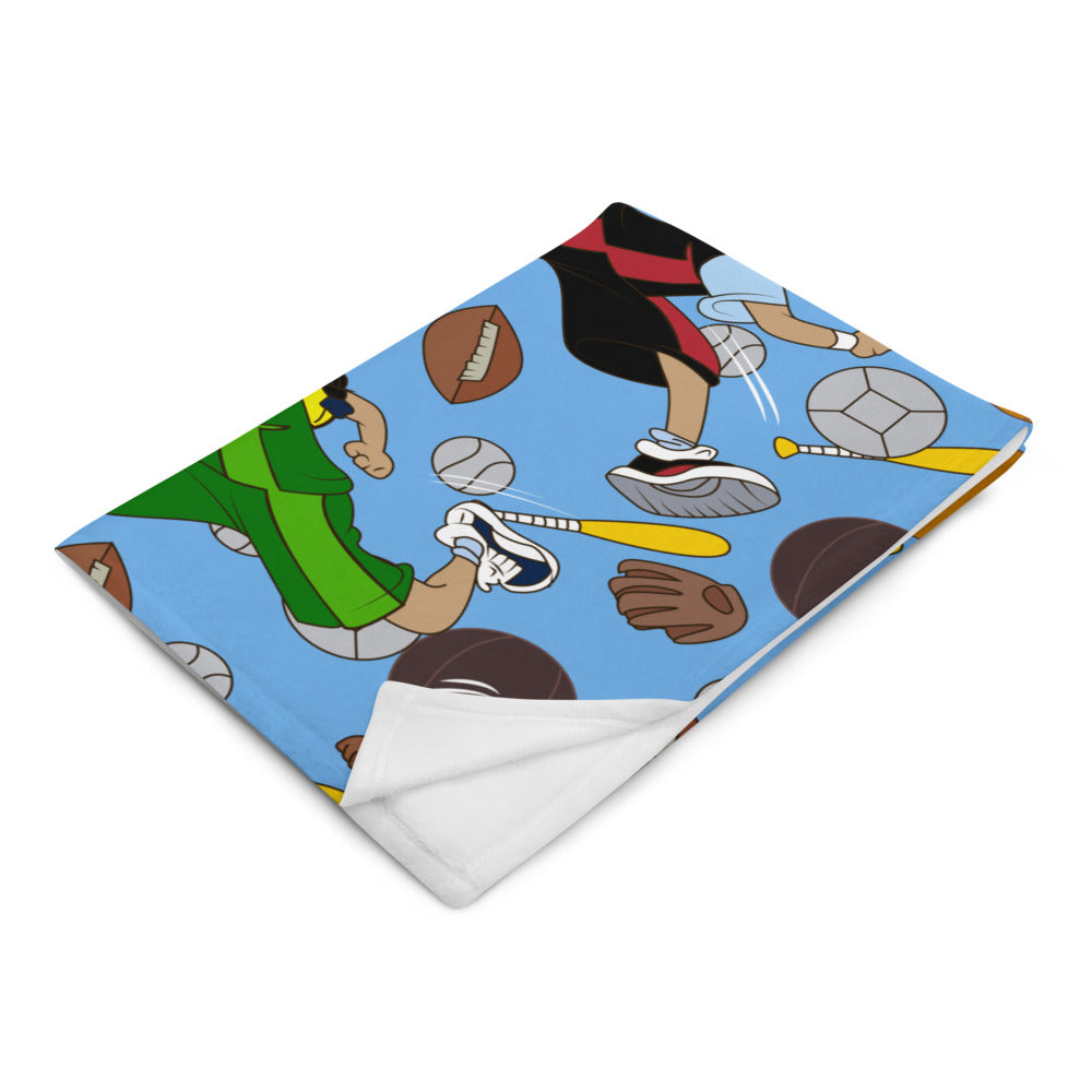 Kidflava Kids™ Sports Star throw blanket - Blue
