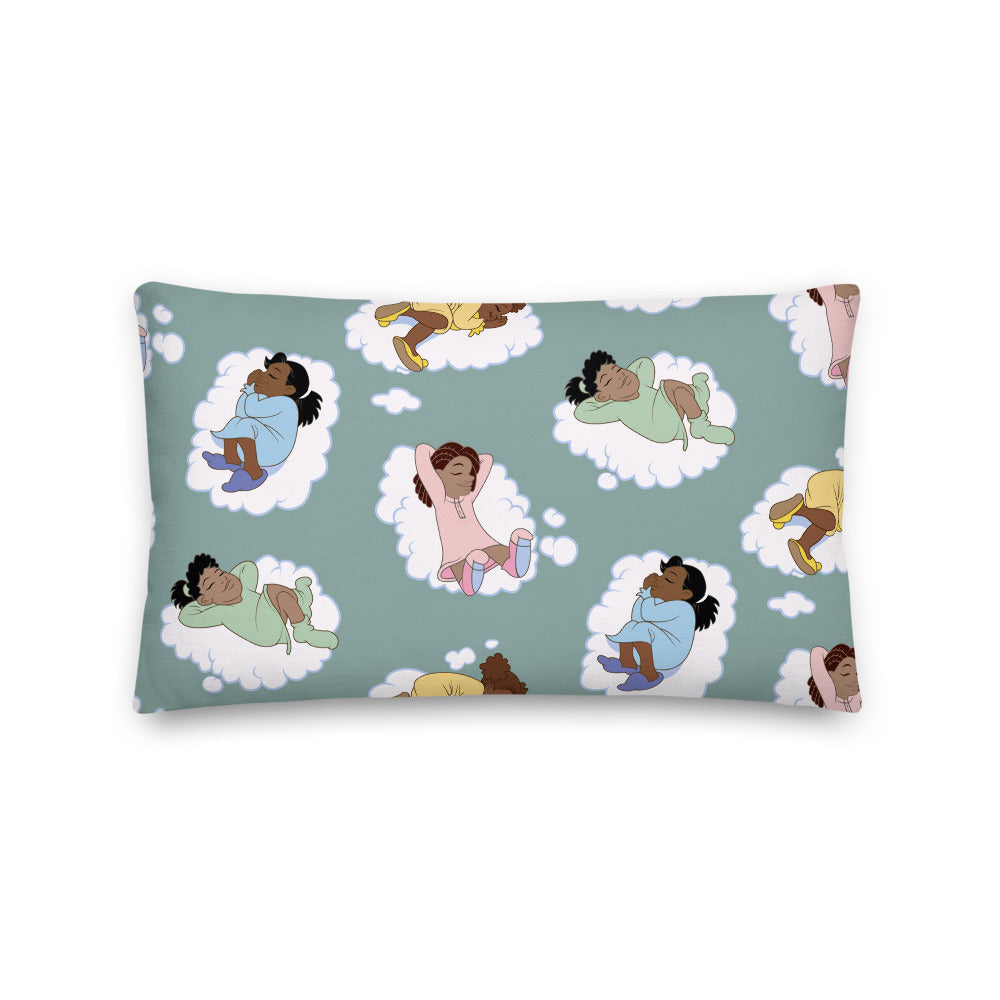 Kidflava Kids™ Girls Sweet Dreams pillow - Green