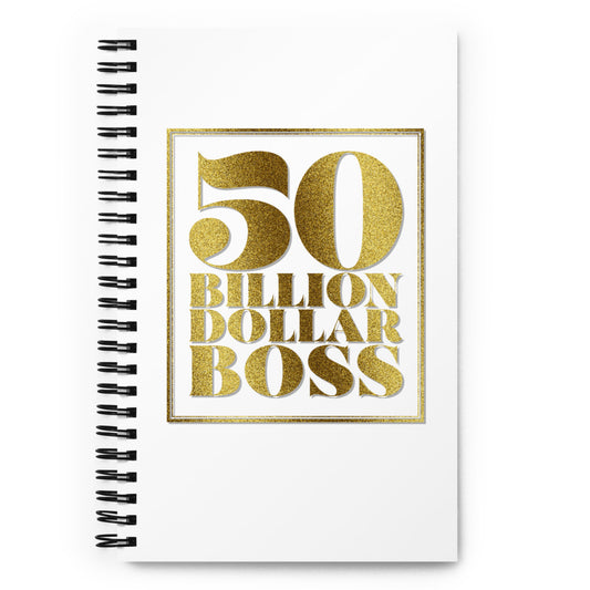 50 Billion Dollar Boss™ logo notebook